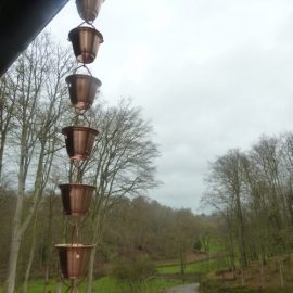 copper gutter downspout